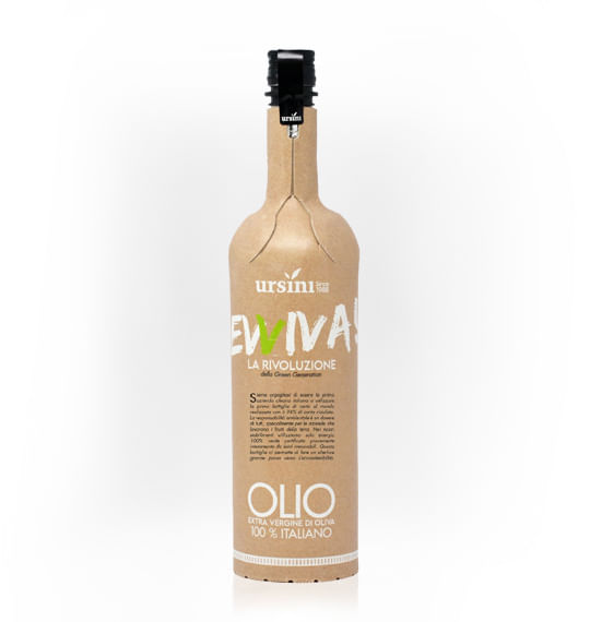 Olio-Extravergine--Evviva-la-Rivoluzione--bottiglia-con-94--carta-riciclata-750ml-URSINI