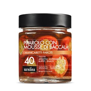Peperoni Piccanti Ripieni con Mousse di Baccalà 250g